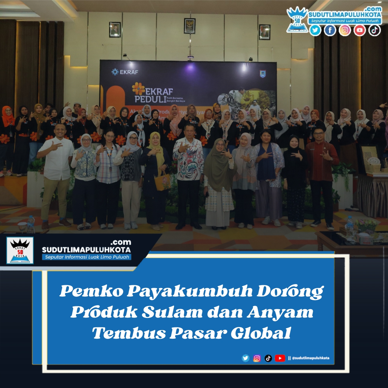 Pemko Payakumbuh Dorong Produk Sulam dan Anyam Tembus Pasar Global