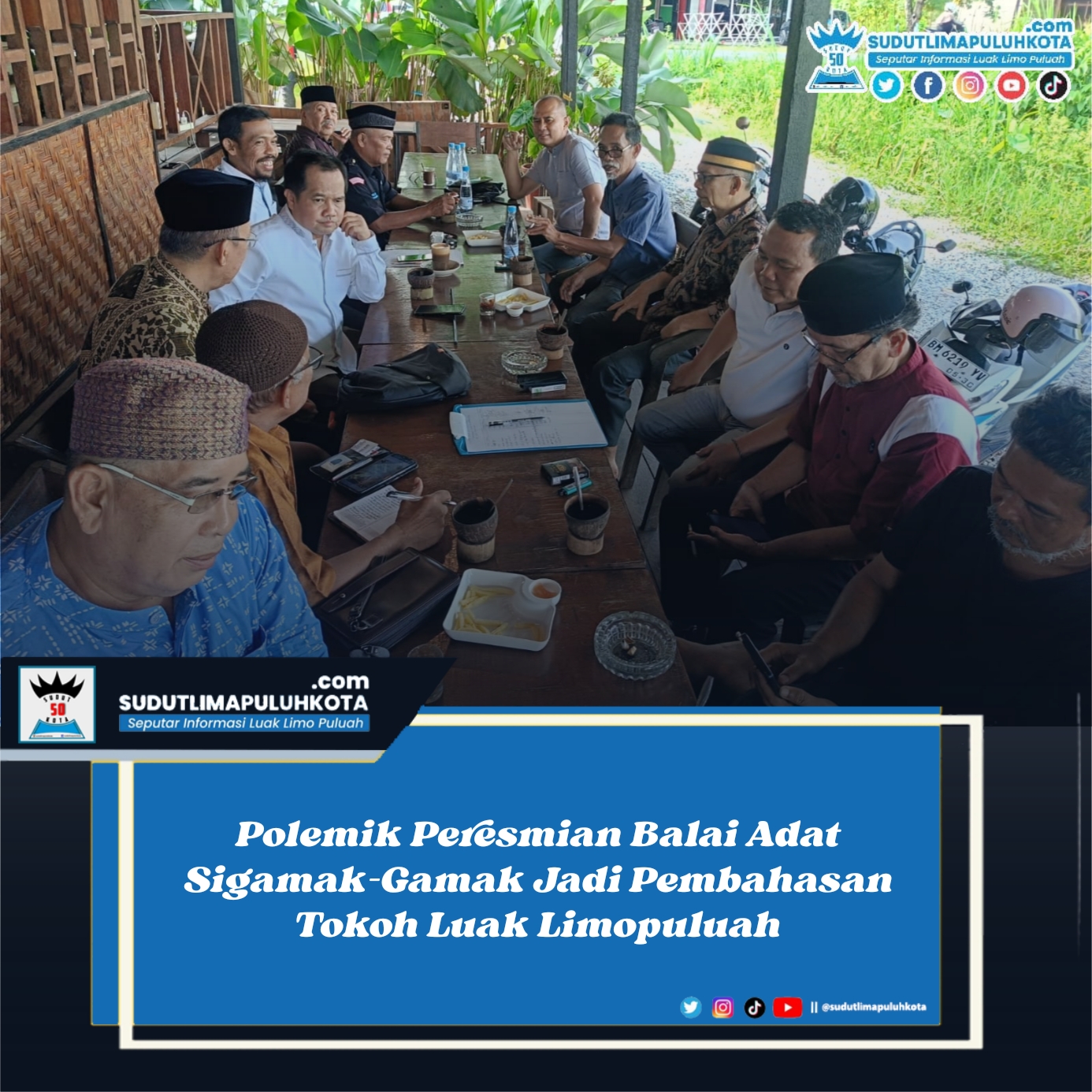 Polemik Peresmian Balai Adat Sigamak-Gamak Jadi Pembahasan Tokoh Luak Limopuluah