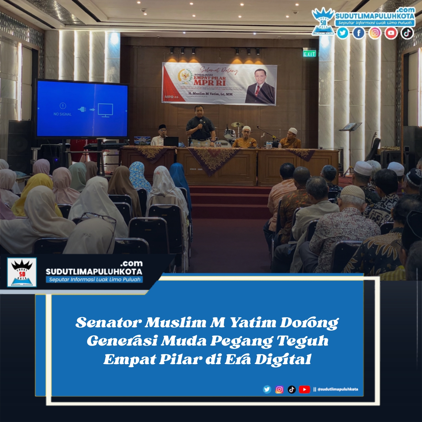 Senator Muslim M Yatim Dorong Generasi Muda Pegang Teguh Empat Pilar di Era Digital