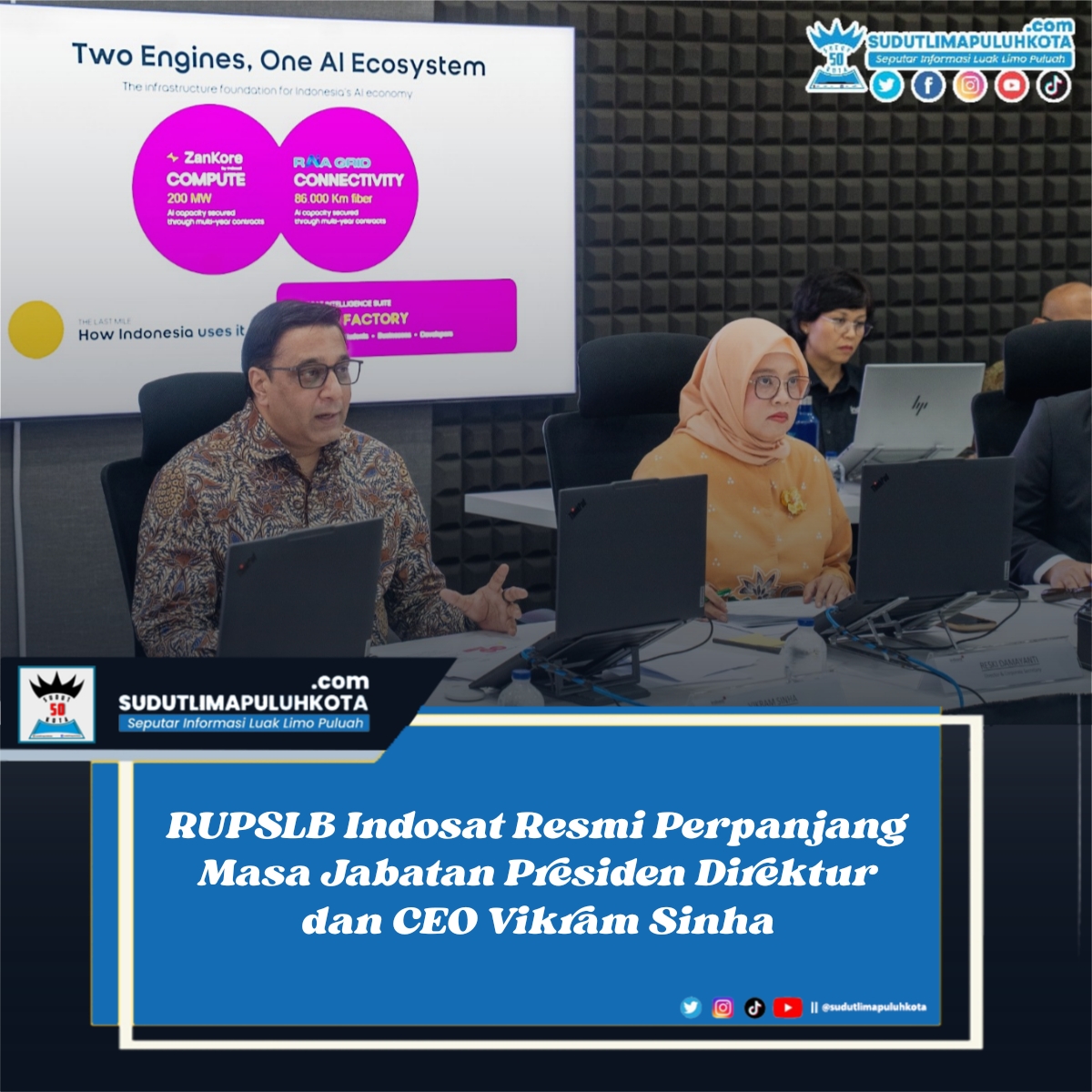 RUPSLB Indosat Resmi Perpanjang Masa Jabatan Presiden Direktur dan CEO Vikram Sinha