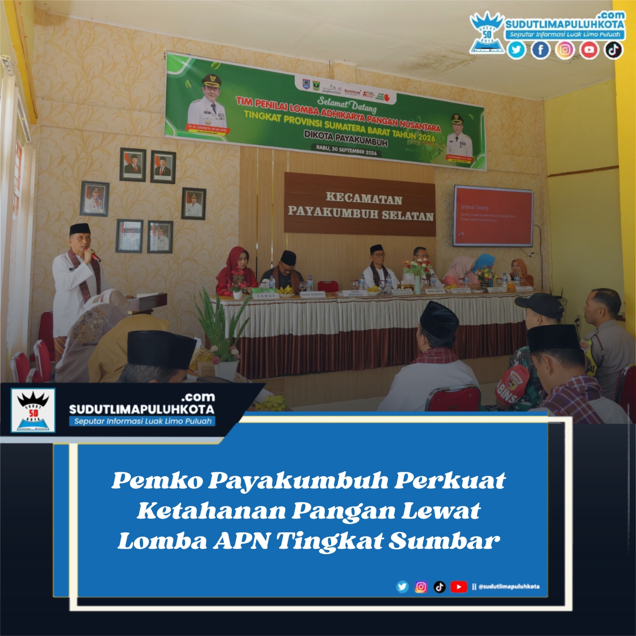 Pemko Payakumbuh Perkuat Ketahanan Pangan Lewat Lomba APN Tingkat Sumbar