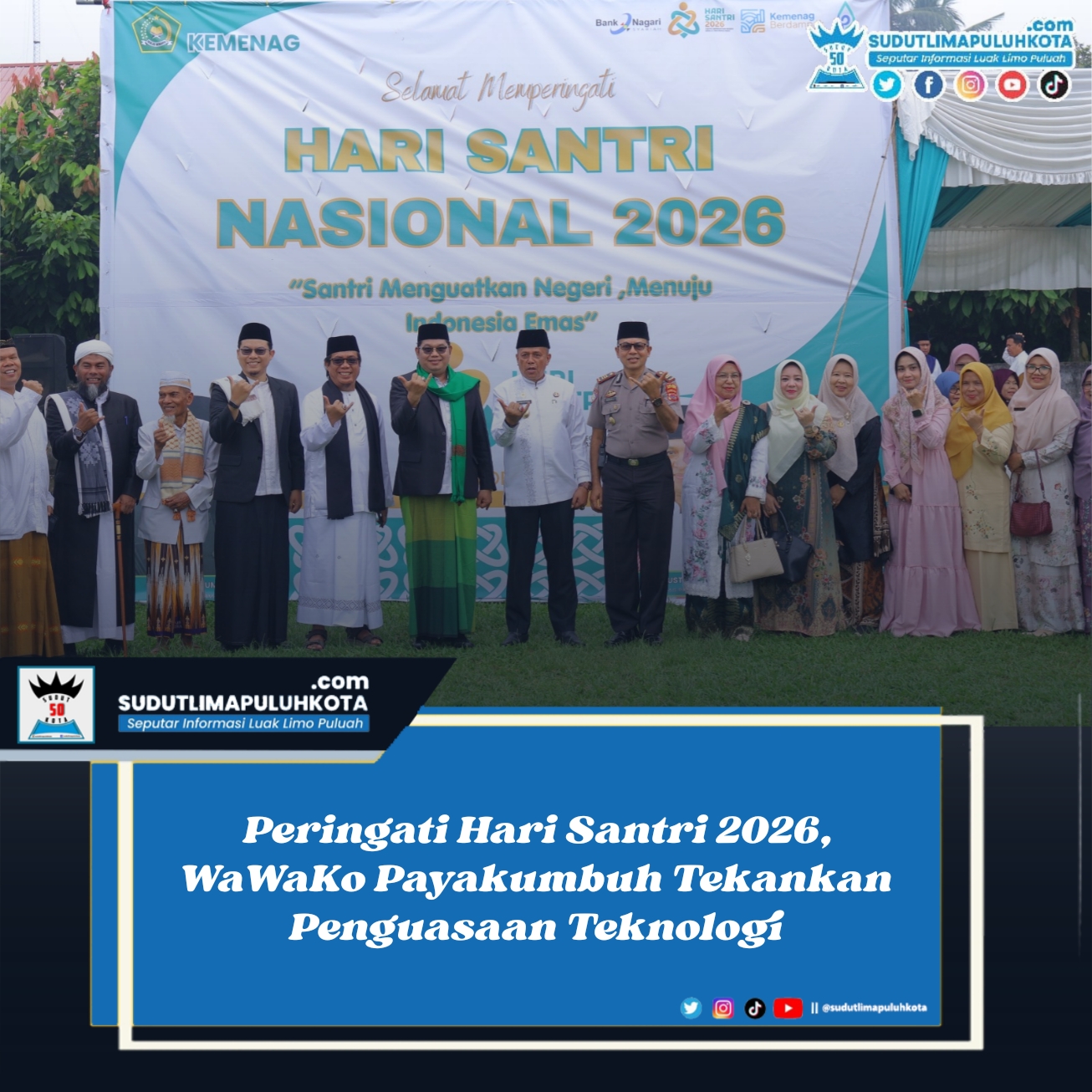 Peringati Hari Santri 2026, WaWaKo Payakumbuh Tekankan Penguasaan Teknologi